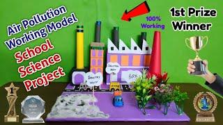 Air Pollution Working Model | Science Project Ideas | Easy science experiments #science #pollution