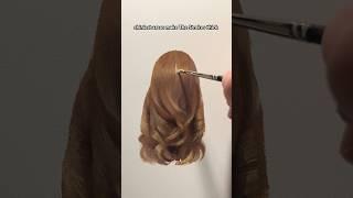 How to Paint Hair #art #painting #tutorial #howto #paintingtutorial #asmr