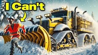 EXTREME ️ FAST Snow Plowing Machines Removing World's Biggest & Dangerous Snow Mountains!