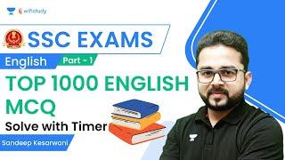 Top 1000 English MCQ | Part-1 | SSC Exams | Sandeep Kesarwani | Wifistudy