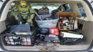 First Big Flea Market Video Game Haul of The Year | Live Video Game Flea Market Hunting S2E1