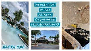 Moving out of The Retreat (Sophomore year apartment)! | Alexa Rae