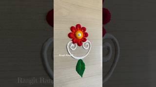 Simple Rangoli Designs | #rangoli #shorts #trending