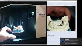 Blue Sky Bio DS-3D Scanner:  6.  Scanning a single stone model