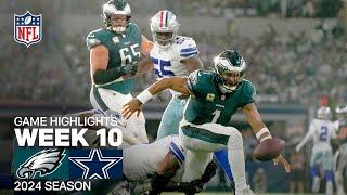 Philadelphia Eagles vs. Dallas Cowboys | 2024 Week 10 Game Highlights