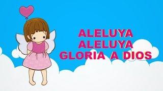 ALELUYA GLORIA AL SEÑOR (VERSION KARAOKE CON VOZ GUIA) KARAOKE KIDS