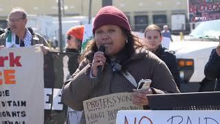 Anti-Deportation Protest at Migrant Detention Center in Elizabeth NJ