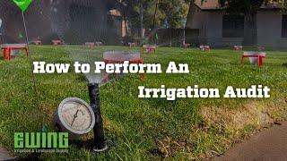 How To Perform A Landscape Irrigation Audit - The Basics