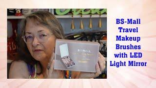 BS Mall Travel Makeup Brushes with LED Lighted Travel Case   WOW!