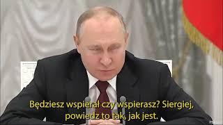 Putin Dyktator zgasił i upokorzył szefa wywiadu