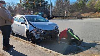 Red Light Runner CRASHES Into Me WHILE FILMING!!!