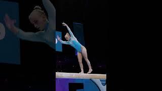 Slow Motion Italy Alice D'Amato Balance Beam Podium Training 2023 World Championships #shorts Part3