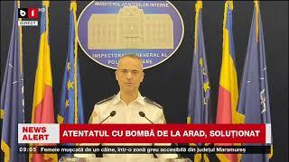 ATENTATUL CU BOMBĂ DE LA ARAD, SOLUȚIONAT  PERCHEZIȚII ÎN ACEASTĂ DIMINEAȚĂ_Știri B1TV_23 oct. 2024