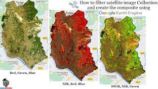 How to filter satellite image Collection and create the composite using Google Earth Engine