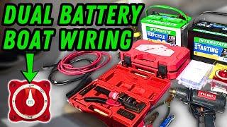 The EASIEST Dual Battery Switch Install | Boat Wiring For Beginners