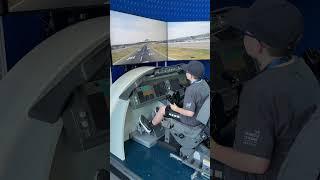 Me landing in a 787 sim at EAA