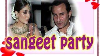 Saif-Kareena's Gala 'Sangeet' Party