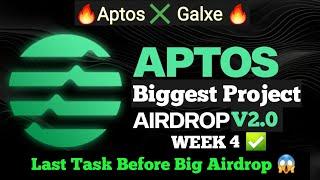 Aptos Airdrop Galxe Quest 4 || Aptos Airdrop Galxe Campaign || Aptos Airdrop Galxe Quest 4 All task