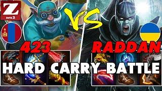 423 (GYROCOPTER) vs RADDAN (PHANTOM ASSASSIN) - Epic Battle Of Hard Carry Dota 2 Players - Z Dota 2