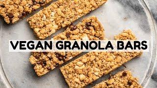 Homemade VEGAN Chewy Granola Bars (3 Ways!)