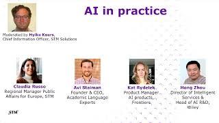 STM Week 2023 Innovations Day Panel discussion: AI in practice: