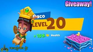 Max Level 20 Paco is OP!!  Gems Giveaway!!  #zooba #gameplay