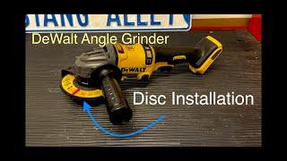 DeWalt Angle grinder Disc install: How to install the disc