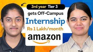 How this student got Amazon via Off-Campus Hackathon | from Tier 2/3 | Interview lessons with Ma'am