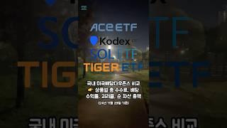 국내 상장 미국 배당다우존스 ETF 24년 11월 비교