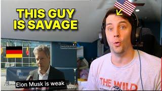 American reacts to German Economic Minister ROASTING Trumps tariffs