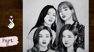 How to draw Blackpink Group Sketch Step by step | Drawing Tutorial | YouCanDraw