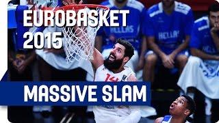 Nikola Mirotic Posterizes Giannis Antetokounmpo! - EuroBasket 2015