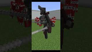 10 TNT Golem vs Mutant Creeper, Mutant Wither Skeleton [Minecraft Mob Battle] #Shorts