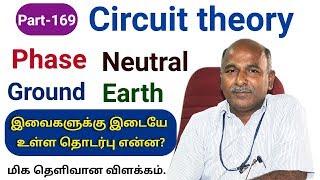 Phase,Neutral, Ground and Earth in tamil