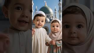  Innocent Baby in Front of Masjid Reciting First Kalma  | #kalma  #masjid  #islamicvideo
