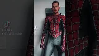 Cute guy dancing in Spider-Man suit #shorts #muscle #men #gay