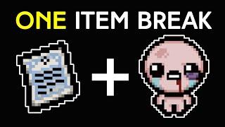 The CRAZIEST One Item Break In Isaac History!!! (Patch 1.7.9)