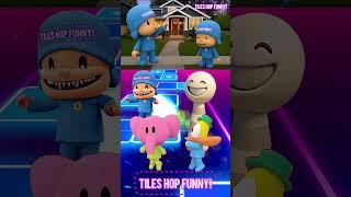 Nina Pocoyo coffin dance Sprunki vs  Tiles Hop EDM Rush Geme 
