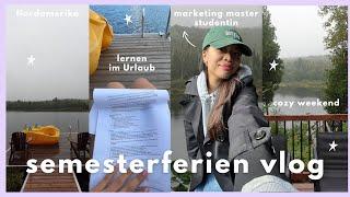 COZY SEMESTERFERIEN: Lernen im Urlaub, BWL Master Studentin, Cozy Weekend Vlog, See | Laica Vergara