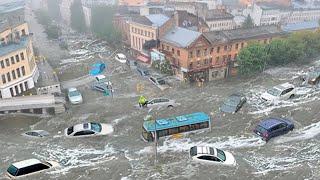 Latvia Today! Storm and floods washed away roads and submerged houses in Riga, Europe is shocked