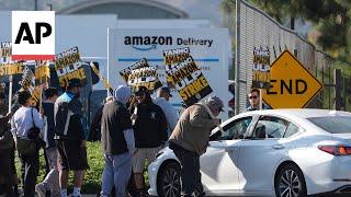 Amazon workers strike at multiple facilities as Teamsters seek labor contract