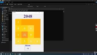 2048 game made in Python 3.8 (tkinter)