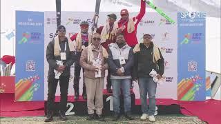 Medal Ceremony - Ski Mountaineering Sprint Men's | Khelo India Winter Games 2025 Gulmarg, J & K