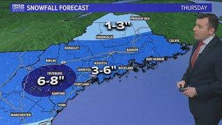 Tracking the chance for multiple snow storms in Maine