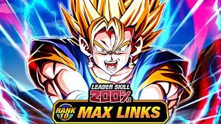 HAHAHAHAHAHAHAHAHAHAHA!!! LEVEL 10 LINKS 100% EZA LR STR SUPER VEGITO! (DBZ: Dokkan Battle)