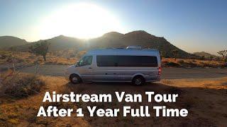 VAN TOUR after 1 year of Full Time RV Living | Airstream Interstate Sprinter Van | Class B RV Tour