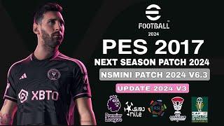 youtubeاحدث باتش تحويل بيس 2017 لبيس 2024 بأخر االإنتقالات | PES 2017 | Next Season Mini Patch