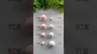 Light Pink + White, Satisfying Colour Mix! #shorts #colour #colormixing #satisfying #clay #fyp