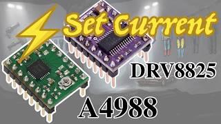 How to set output current limit on A4988 stepper driver