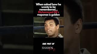 Muhammad Ali's Answer is Priceless When Asked How He Wants to be Remembered #shorts #celebrity